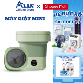 Máy giặt mini tự động gấp gọn METIS Máy giặt đồ lót tất vớ cho bé khử khuẩn bằng ánh sáng xanh MGMN