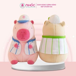 Thú bông Capybara bóng chày lông xù bông cao cấp - NHÓC