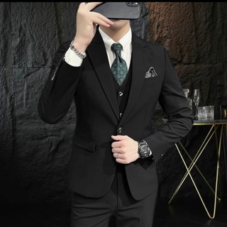 [MUA 1 ĐƯỢC 5 ] Bộ vest nam cao cấp 3 lớp độn vai ép ngực  không nhăn ,không xù  TẶNG 3 phụ kiện