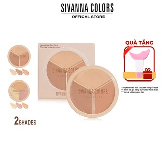 Kem che khuyết điểm dạng nén Sivanna Colors Cream Contour Concealer Palette HF616 3gx3