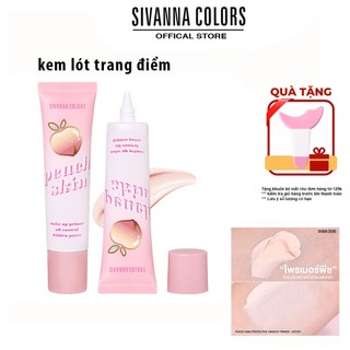 Kem lót kiềm dầu, che khuyết điểm và nâng tông nhẹ Sivanna Colors Peach Skin Makeup Primer HF5101 35ml