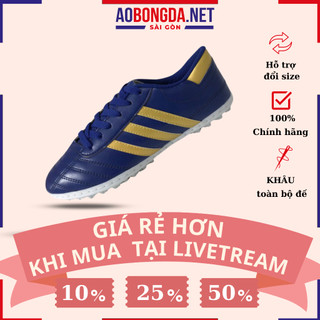Giày đá bóng ct3 wika 3 sọc nam nữ ct3, giày đá bóng sân cỏ nhân tạo ba sọc chính hãng khâu full đế