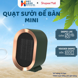 Quạt sưởi để bàn GODWELL, máy sưởi ấm mùa đông để bàn hình trụ tiện lợi công suất 500w
