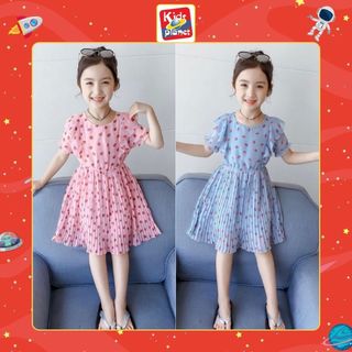 Váy đầm voan xòe chấm bi cho bé gái (N00156)