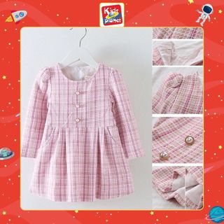 Đầm dạ hồng cho bé n00461