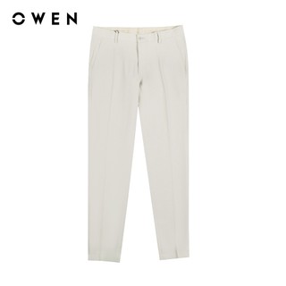 Owen - quần tây s-form qg242425 màu be chất liệu polyester