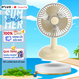 Quạt Tích Điện Để Bàn Thiết Kế Cổ Điển 2 Tốc Độ Gió Mát Thời Gian Sử Dụng 5 Đến 8 Tiếng Dung Lượng Pin Lớn 800mAh