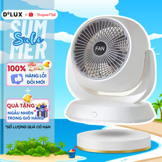 Quạt Mini Để Bàn 3 Cấp Độ, Quạt Tích Điện Cầm Tay Mini Xoay 210 Độ, Với Động Cơ Không Chổi Than Siêu Yên Tĩnh