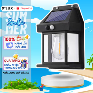 Đèn Treo Tường Cảm Biến Chuyển Động Pin Năng Lượng Mặt Trời BK - 888, Chống Thấm Nước Trang Trí Sân Vườn Dây Vonfam