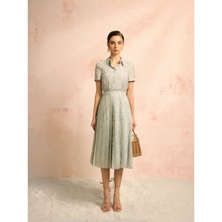 D.chic váy xòe xếp ly tay cộc cổ sơ mi ms: 2813602