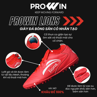 Giày đá bóng sân cỏ nhân tạo Prowin Lions thun thấp