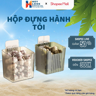 Hộp Đựng Thực Phẩm Tủ Lạnh GODWELL Hộp Bảo Quản Hành Tỏi Rau Củ Treo Dán Tường Tiện Lợi