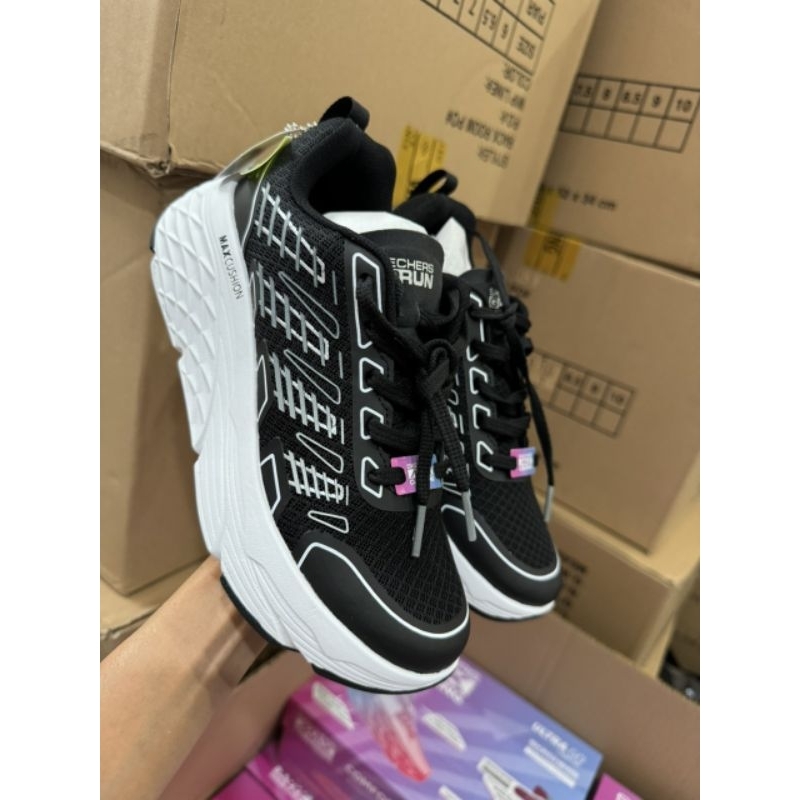 Giày Skechers Nữ Giày Thể Thao Max Cushioning Elite Shoes - 128574-BKW