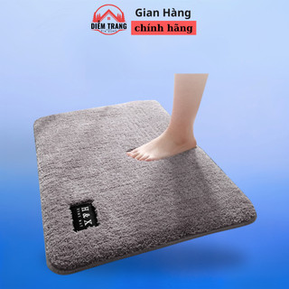 Thảm lau chân hình chữ nhật len mềm mịn dày dặn chống trơn trượt ( Hàng Đẹp )
