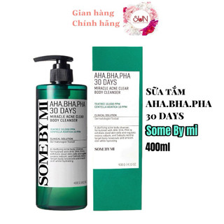 Sữa Tắm Sạch Mụn Lưng Some By Mi AHA-BHA-PHA 30 Days Miracle Acne Clear Body Cleanser 400ml