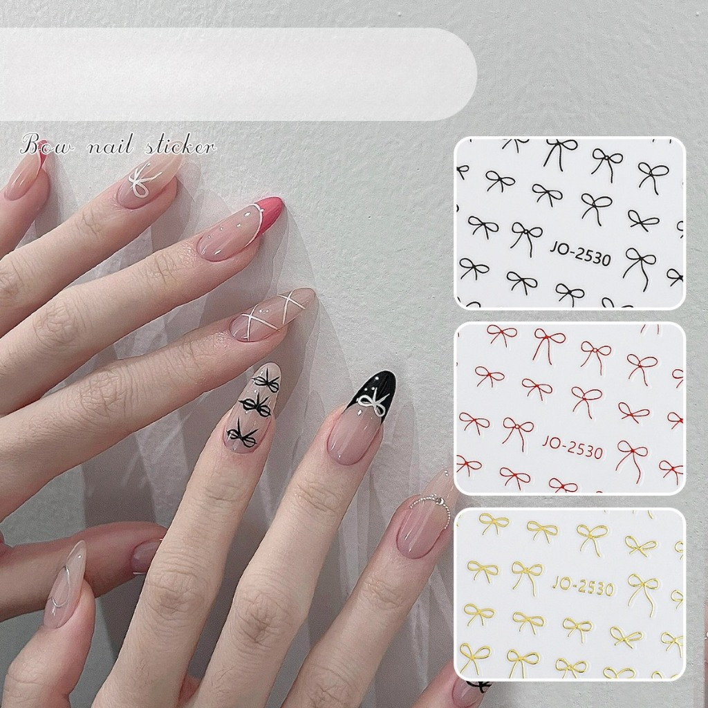 Sticker dán móng Hình nơ dán móng nail ( Mã 2530 )