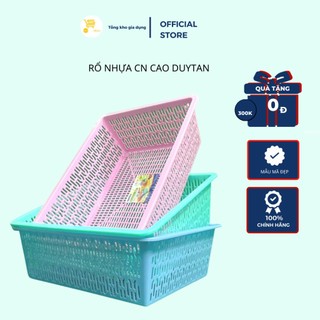Rổ nhựa chữ nhật cao, rổ vuông duy tân mta_mart nhựa tốt, an toàn, tiện lợi
