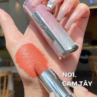 Son thỏi The Stars x Thanh Hằng No 1 - Starlight [Cam Tây] lấp lánh Bling by MOI Cosmetics