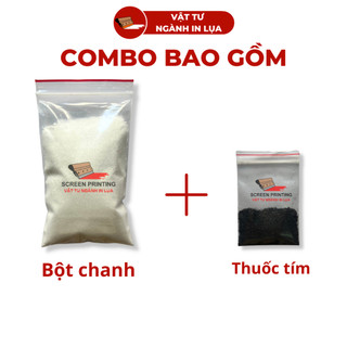 Combo Tẩy mốc quần áo,quần áo ố vàng,thâm kim Tím và Bột Chanh