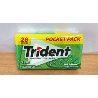Kẹo cao su không đường TRIDENT (vị dưa hấu,cam nhiệt đới,bạc hà)