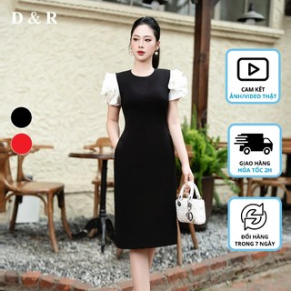 Đầm thun suông bigsize tay hoa Quảng Châu cao cấp D&R Fashion D510