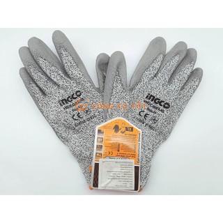 Găng tay bảo hộ chuyên dụng Ingco HGCG01-XL chống cắt tráng HDPE cho thợ nhôm kính, bảo hộ công trình