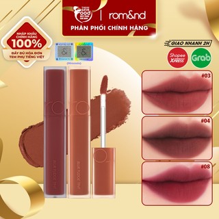 [NEW 12-16] [Be OVEEER Shade] Son Kem Siêu Lì, Lên Màu Chuẩn, Mịn Môi Hàn Quốc Romand Blur Fudge Tint 5g