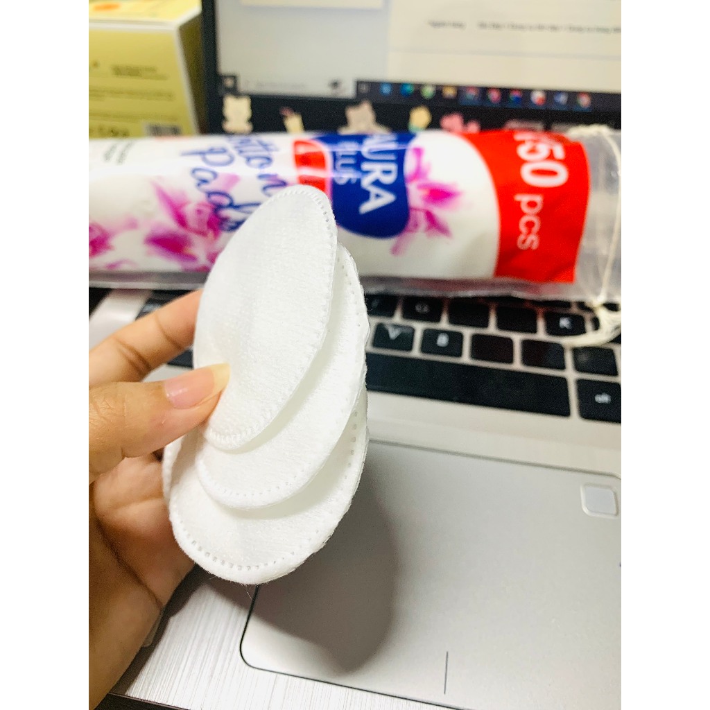 Bông Tẩy Trang Aura chính hãng 150 miếng