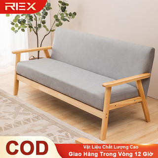 REX Ghế sofa đôi gỗ Ghế sofa vải thư giãn 115cm tiện ích sang trọng sofa giường đa năng