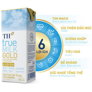 Sữa tươi th gold cho người lớn tuổi 180 ml