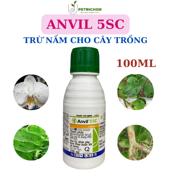 Thuốc Trị Nấm Cho Hoa Hồng, Cây Kiểng, Phong Lan Anvil chai 100ml