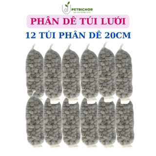 Phân dê đã qua xử lý 12 túi 20cm - phân dê túi lưới- phân dê sạch- phân dê đã xử lý - phân dê