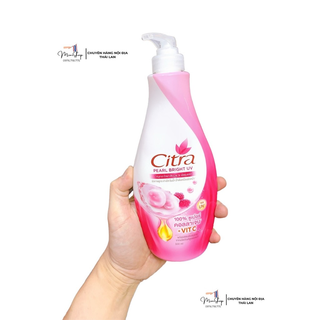 Lotion Citra Ngọc Trai 500ml dưỡng ẩm làm sáng da chống nắng