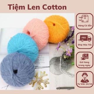 Len Mohair chuyên đan, móc áo, túi Diy