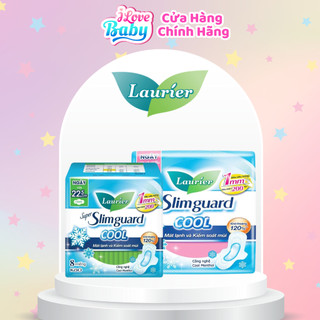 Băng Vệ Sinh Laurier Siêu Mỏng 1mm Mát lạnh 22.5cm 8 miếng và 25cm 14 miếng
