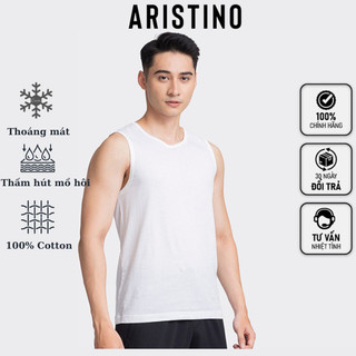 Áo sát nách (Mẫu Mới) ARISTINO mã AC23 lót trong sơ mi hay mặc nhà chất liệu 100% cotton cao cấp