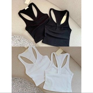 Áo ba lỗ cổ tim