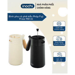Bình ấm pha Cà phê kiểu Pháp Inochi Fuji Press 950ml giữ nhiệt pha trà gia đình thép không gỉ