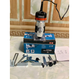 Máy Phay Gỗ ruột đồng 100 % Maktec 6mm T3709 thiết kế nhỏ gọn soi mộng gỗ, phay gỗ, tạo rãnh