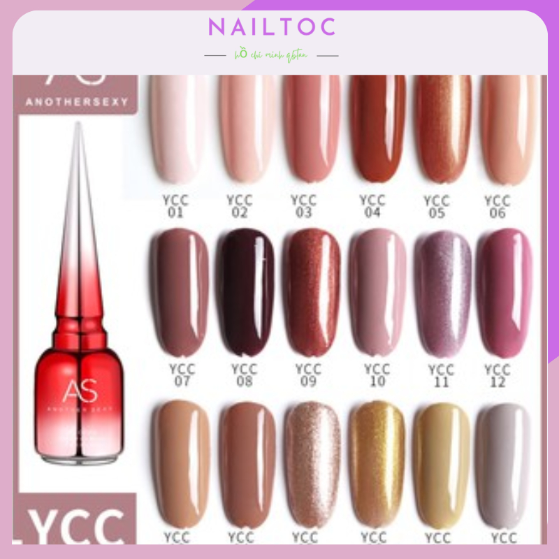 Sơn Gel AS mã YCC | Chai đỏ 15ML