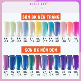 Sơn gel thạch as màu nhũ vỏ sò mã bk 15ml chính hãng