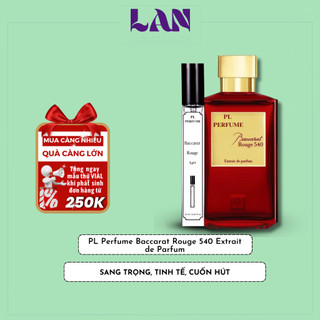 Nước Hoa Nam Nữ Baccarat Rouge 540 Extrait Chính Hãng PL PERFUME 10ml Lưu Hương Ngọt Ngào Sang Trọng