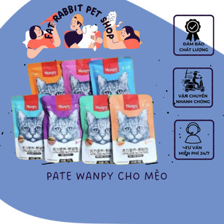 pate mèo wanpy gói 80g, pate cho mèo 11 vị dinh dưỡng🐶fat rabbit🐱freeship🐱hỏa tốc nội thành