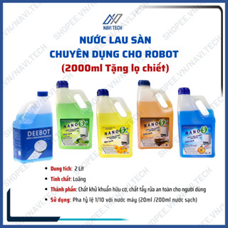 Nước lau sàn chuyên dụng dành cho robot hút bụi lau nhà dreame, roborock, neabot, lydsto, medion