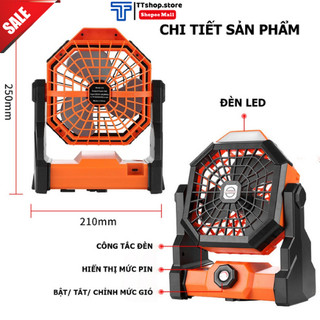 Quat Đê Bàn Cỡ Nhỏ LOGKENT X3 , 2 Chế Độ Làm Mát , Có Đèn Led