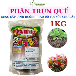 Phân trùn quế trồng cây dạng viên nén gói 1kg