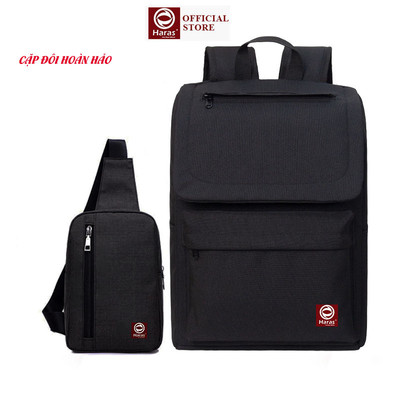 Balo Thời Trang Hàn Quốc Chống Thấm Nước Backpack HR350 Và Túi đeo chéo HARAS HR147