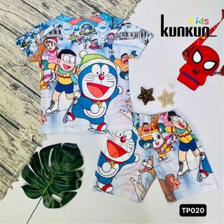 Quần áo trẻ em Kunkun Kid chất thun lạnh co giãn 4 chiều in 3D TP020 size đại từ 10-60kg