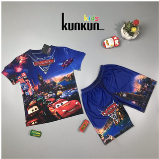 Quần áo trẻ em Kunkun Kid chất thun lạnh co giãn 4 chiều in 3D TP003 size từ 10-40kg