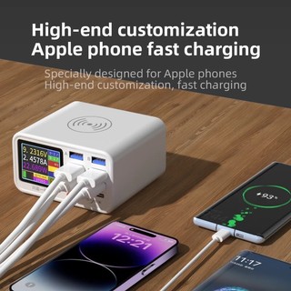 SẠC NHANH 9 CỔNG / USB/TYPE-C/KHÔNG DÂY